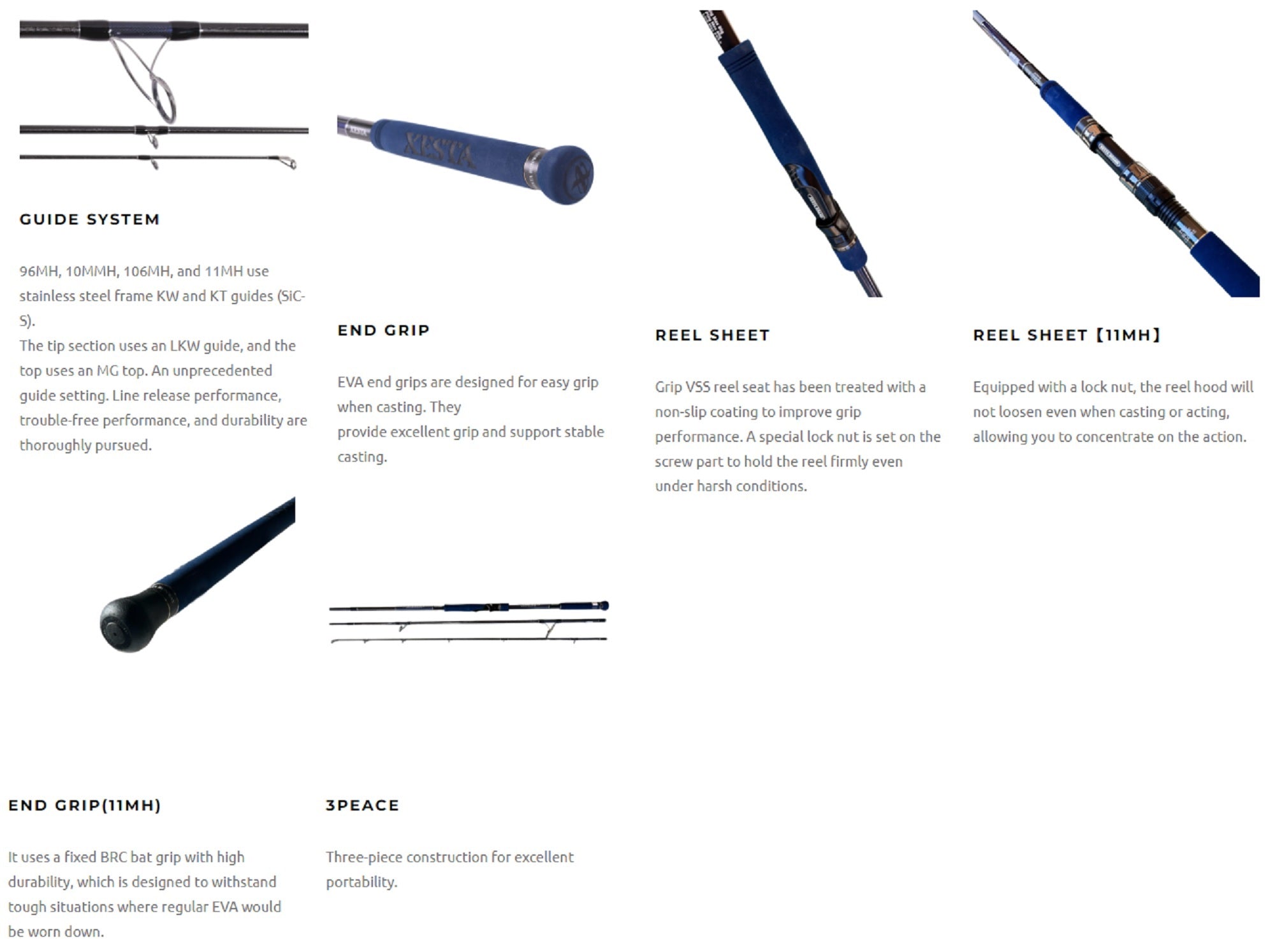 Xesta Rod Spinning Runway 96MH Sharp Sniper (8720)